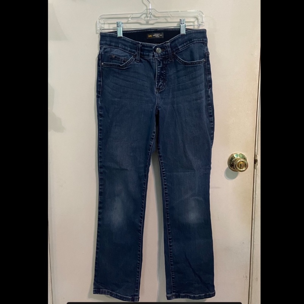 Lee Regular Fit Straight Leg Mid Rise Blue Jeans